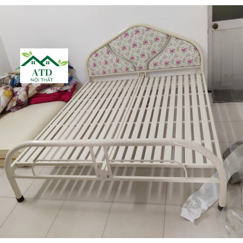 Giường sắt ngủ loại tốt kích thước rộng 1m8x2m 1m6x2m 1m4x2m 1m4x2m 1m2x2m 1mx2m giá rẻ hình ảnh thự