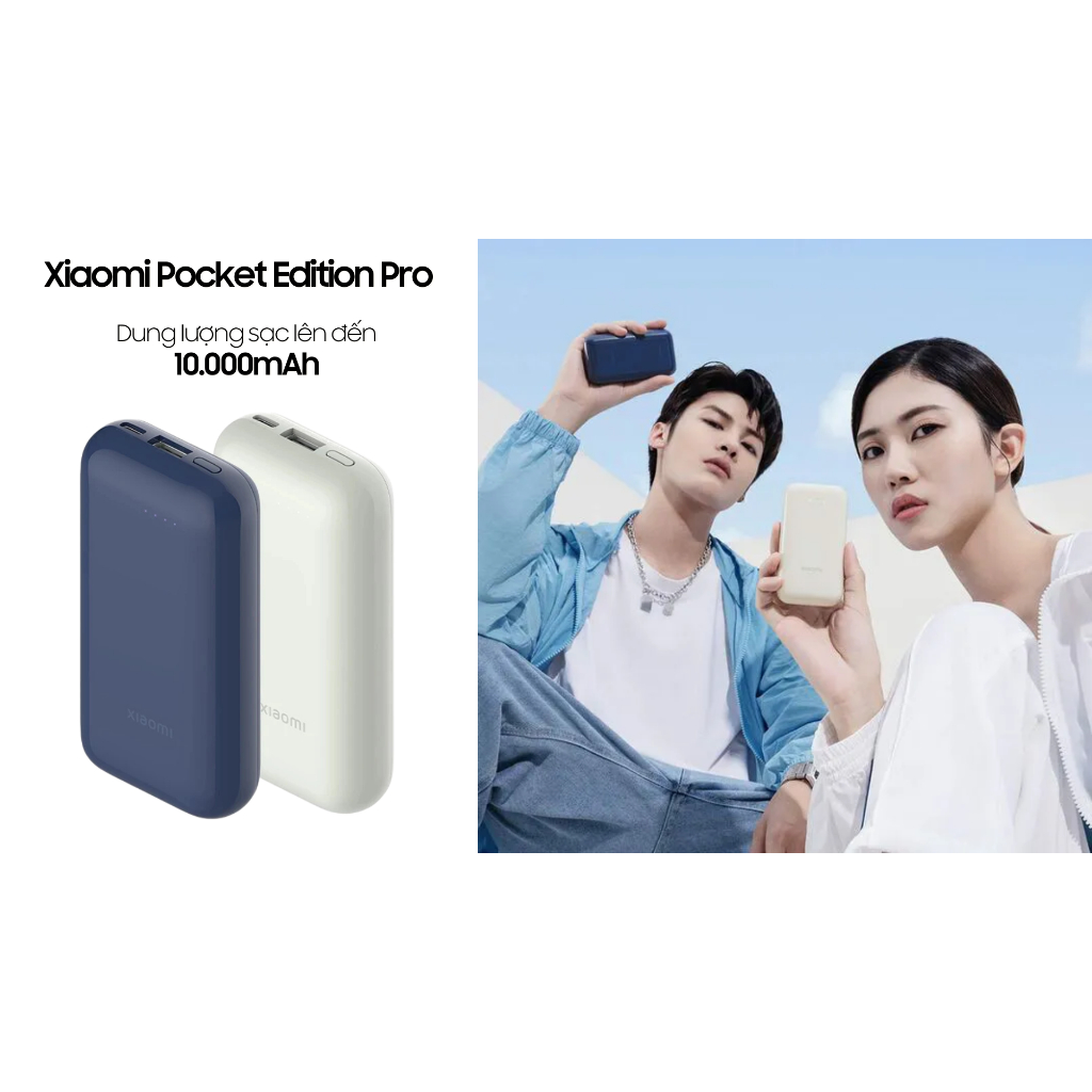 Pin sạc dự phòng (Power Bank) Xiaomi 33W Power Bank 10000MAH Pocket Edition Pro (xanh)