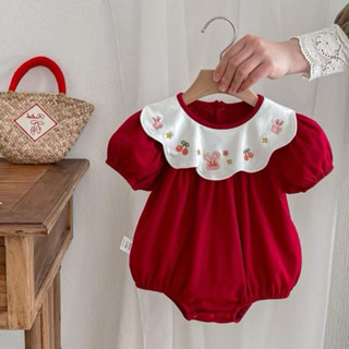  Body mũ đỏ mua Noel Tết cho bé gái sơ sinh ,3thang,6 tháng ,9 tháng ,1 tuổi 