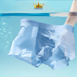 Combo 4 Quần Sịp Boxer Lụa Băng Cao Cấp Không Đường May NTA Underwear (Che tên sản phẩm)