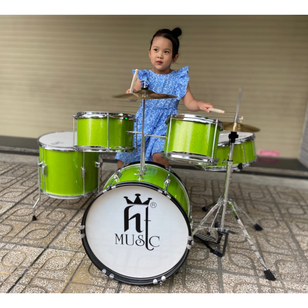 Trống jazz cơ HT Music chuyên nghiệp dành cho trẻ em model HT J16
