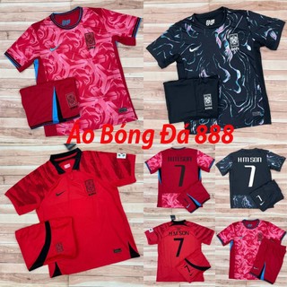 Bộ Quần Áo Bóng Đá Đội Tuyển Hàn Quốc 2024 - Chuẩn Mẫu Thi Đấu - Vải Polyester Gai Thái Cao Cấp