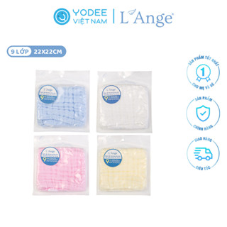 L'Ange Khăn sữa vải bông 9 lớp 22x22cm (set 1 cái)
