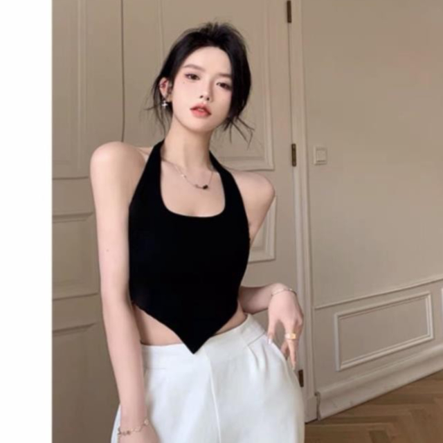 Áo Thun Nữ Cổ Yếm Ba Lỗ Nữ Vạt Nhọn - A4TC