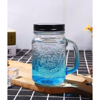 Cốc thủy tinh có quai có nắp 500ml