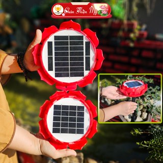 [Hàng Loại 1] Đài Niệm Phật Hoa Sen Ngoài Trời CHÂN THIỆN MỸ, Sạc Năng Lượng Mặt Trời, Chống Thấm