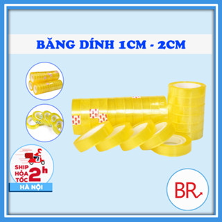  Sỉ 12 Cuộn Băng Dính Văn Phòng Nhỏ Gọn bản 1,2m- Cuộn băng keo nhỏ tiện lợi trong cuộc sống 02613 