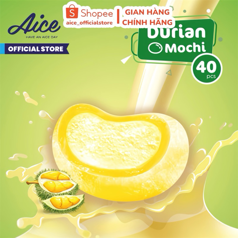 [Hoả Tốc Hà Nội] Kem Hadilao Aice Mochi Sầu Riêng - Kem AICE Nhập Khẩu 100% - Date 2028