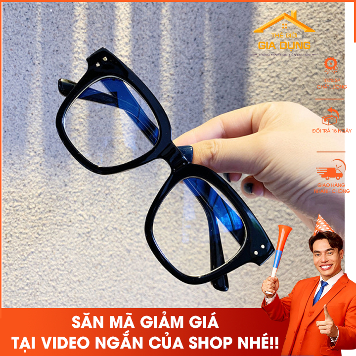 Kính mắt không độ cực cute