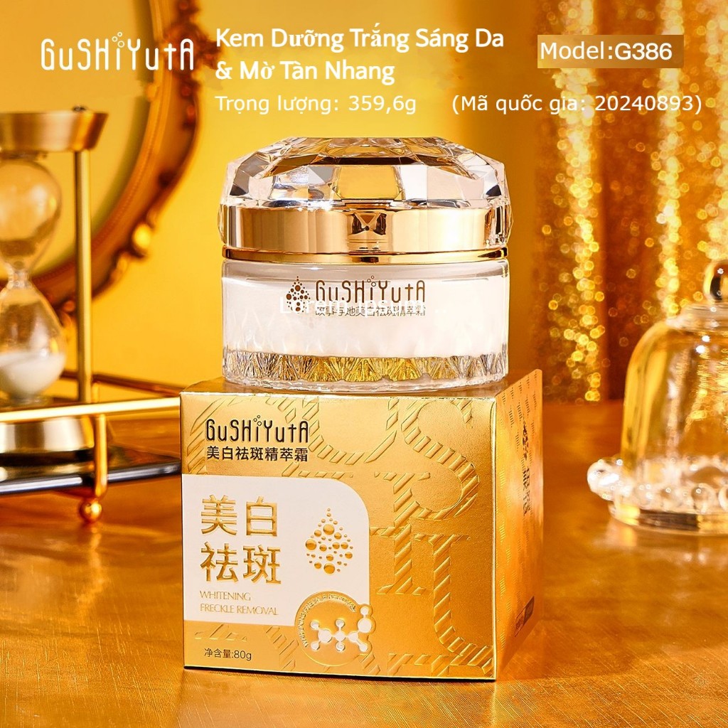 [GUSHIYUTA Chính hãng]Kem  Dưỡng Ẩm Chăm Sóc Da Khô Giúp Làm Trắng Kiểm Soát Dầu 80g