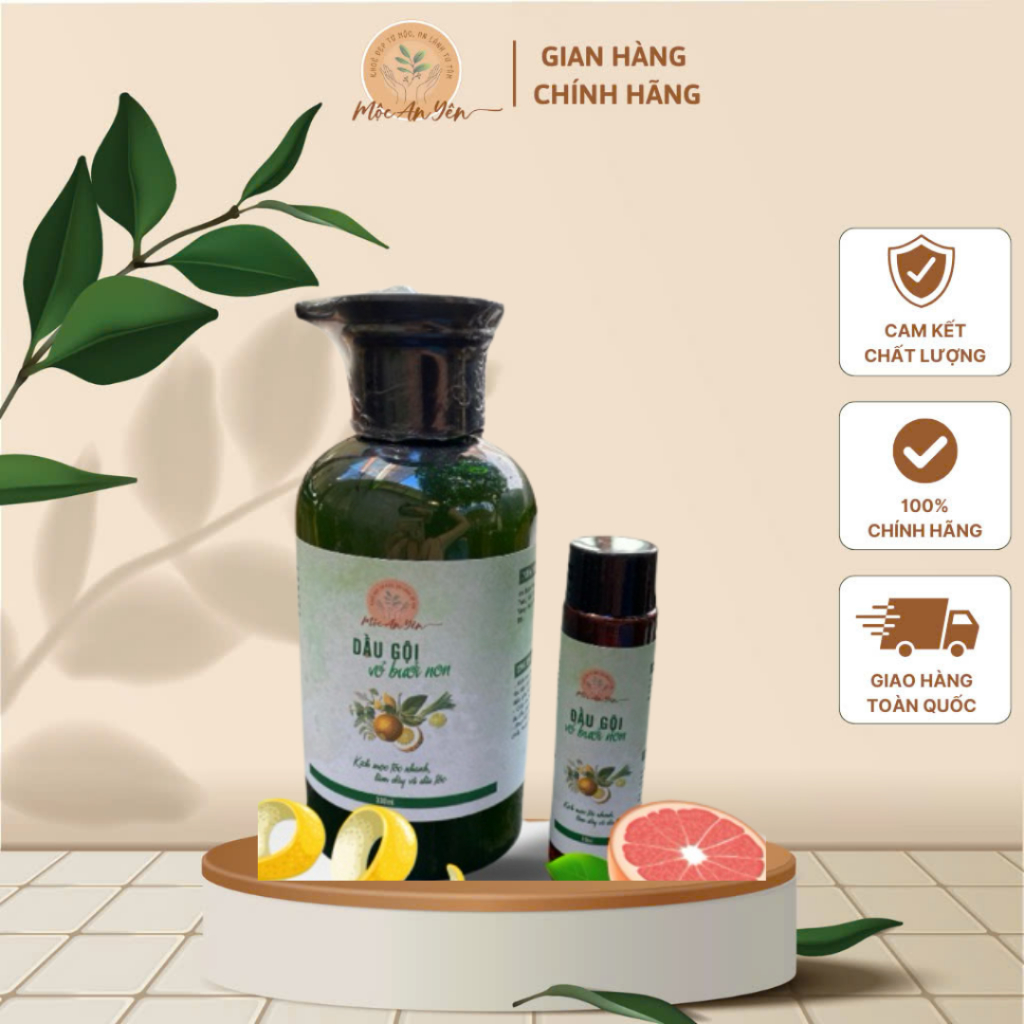 [TẶNG 2 MINI NGẪU NHIÊN] Dầu Gội Vỏ Bưởi Non Kích Mọc Tóc Nhanh, Giảm Rụng Tóc
