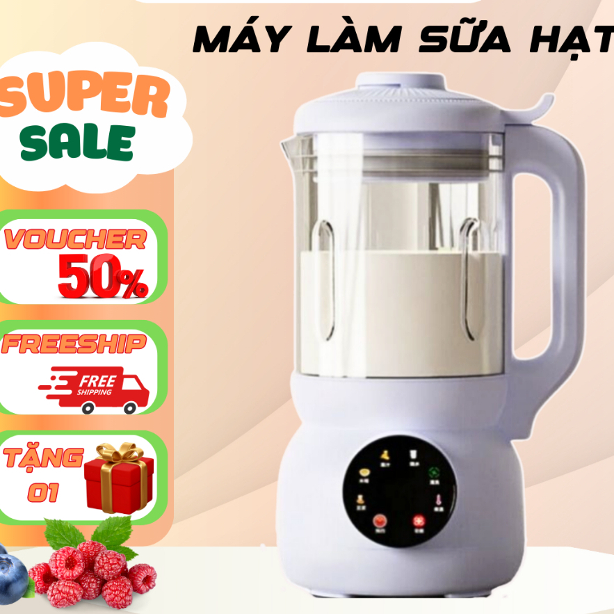 Máy làm sữa hạt OSTMARS 0.8L chính hãng dây cắm 2 chân,model SM - 103 công suất 800W,MÁY LÀM SỮA HẠT