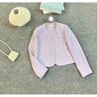 Áo dạ tweed cúc ngọc