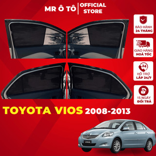 Rèm Che Nắng Xe TOYOTA VIOS 2008-2013 Loại 1 MR Ô.TÔ Chống Tia UV, Tia Cực Tím  Bảo Hành 2 Năm [ ]