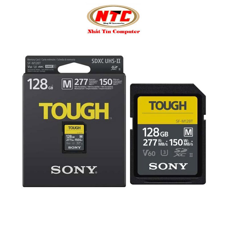 Thẻ nhớ Máy Ảnh SDXC 128GB SONY M-SERIES Touch UHS-II U3 V60 4K đọc 277MB/s ghi 150MB/s (model SF-M128T)