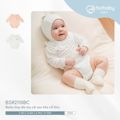 Body chip dài tay cài sau bèo cổ Siro Bubaby