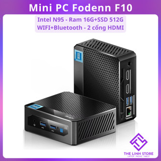 Máy tính Mini PC Fodenn F10 Ram 16G SSD 512G - Intel N95 có Wifi Bluetooth