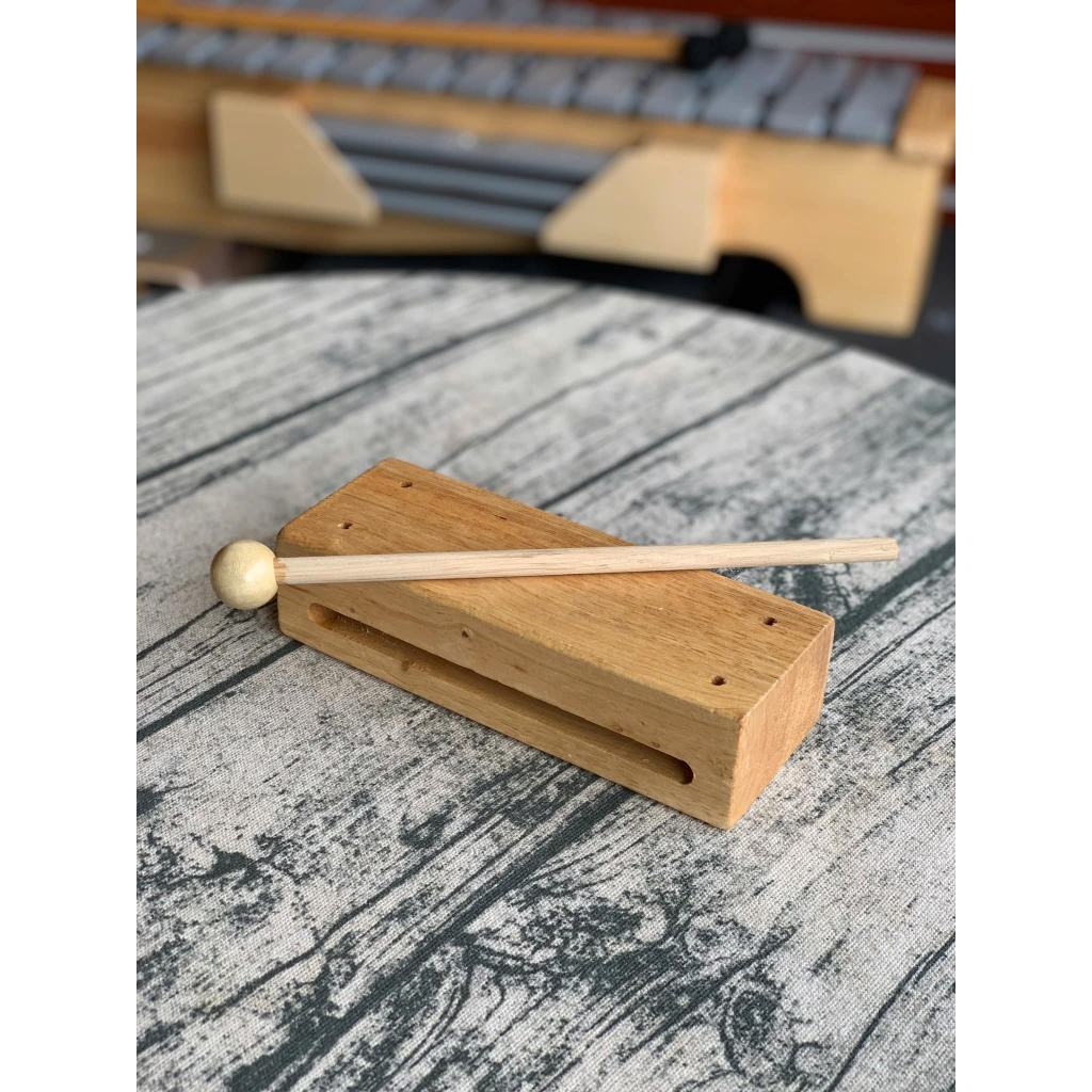 Phách mõ gỗ học sinh loại gỗ tốt, có dùi
