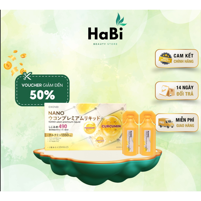 Nước Uống Nghệ Nano Ukon Premium Liquid Eikenbi Tốt Cho Sức Khỏe Và Làn Da