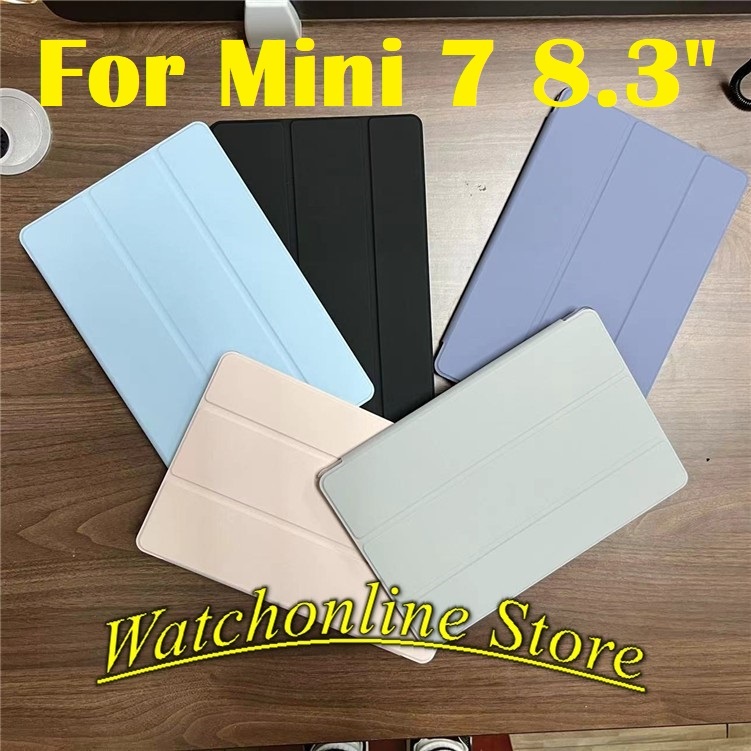 Bao da , ốp lưng màu trơn dẻo cho iPad mini 7, mini7 chống xước máy