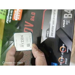 Combo Main Asrock B450m HDV Rs4.0 new box + Cpu Amd Ryzen 5 5600 tray new