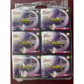 ( SIÊU GIẢM GIÁ ) COMBO 6 GÓI BVS DIANA SENSI NIGHT 29 CM ( MẶT BÔNG )
