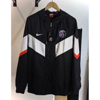 Áo Khoác Dù Nhẹ Cao Cấp Nam Nữ 2 Lớp Pari Màu Đen Trắng Có Mũ Thể Thao Chống Nắng áo khoác gió line xuông dây rút