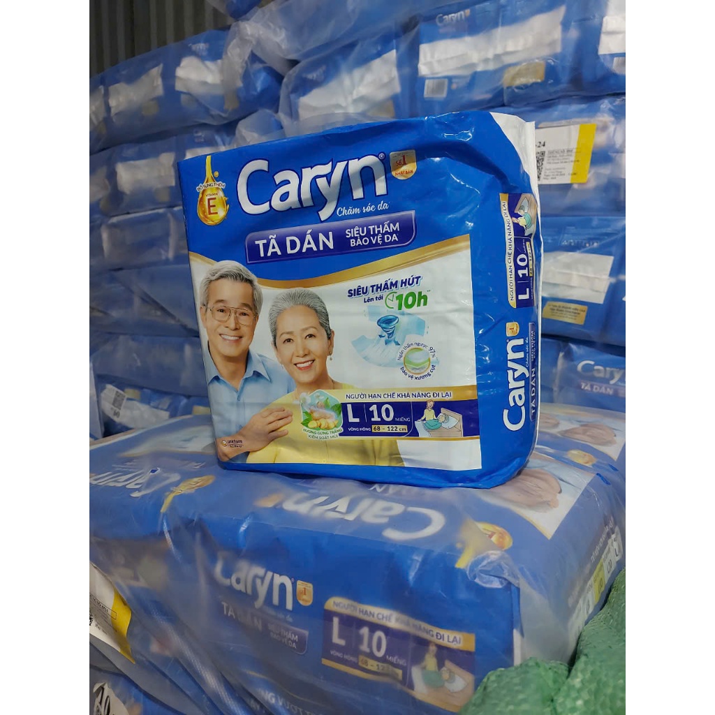 Tã bỉm dán người già siêu thấm CARYN DÁN size M10-L10-XL10