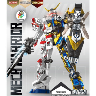  Mô Hình Lắp Ráp Robot Gundam Unicorn 736 Mảnh Ghép - Lắp Ráp Robot Gundam Kích Thước: 28x9x23cm 