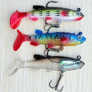  Mồi câu lure cá mềm chuyên câu cá chẻm cá măng lure tầng đáy 14g 7.5cm 