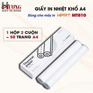 Giấy In Nhiệt Loại Cuộn Khổ A4 - Sử dụng cho máy in HPRT MT810 (Giấy chính hãng HPRT)