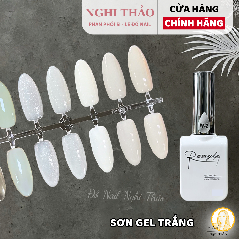 Sơn gel trắng sữa RAMYLA Nghi Thảo