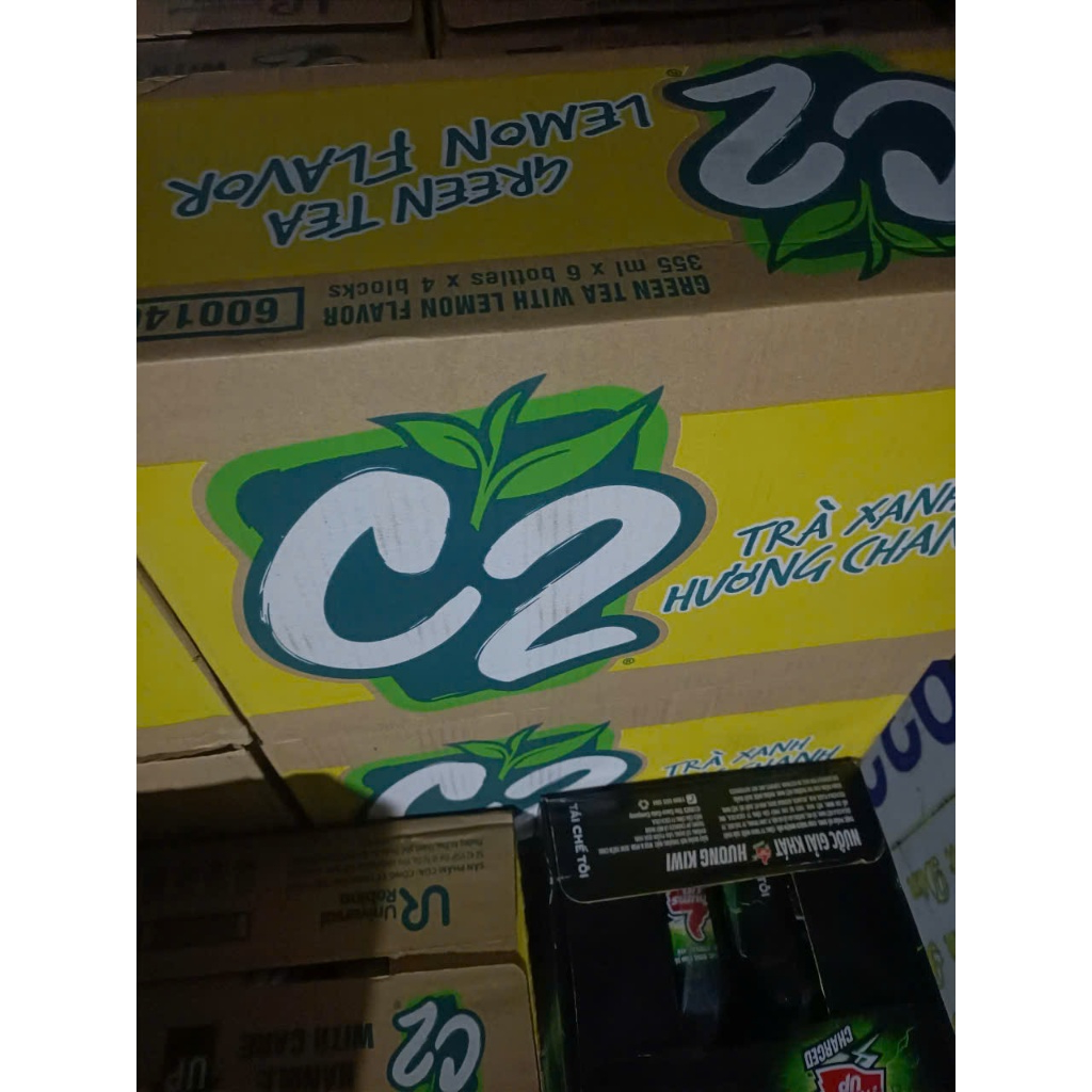 Thùng 24 chai Trà xanh C2 hương chanh 355ml