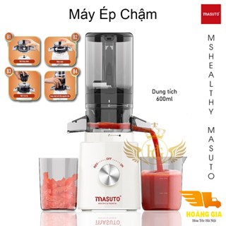 Máy Ép Chậm Trái Cây Masuto HEALTHY Ép Nguyên Quả - Máy Ép Trái Cây Masuto Dung Tích 0.6L ,Bảo Hành Chính Hãng
