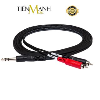   Chính Hãng  Dây Cáp Chia Tín Hiệu Chữ Y Hosa Đầu 6ly Stereo TRS Sang 2 Đầu Hoa Sen AV RCA TRS-202 TRS-203 