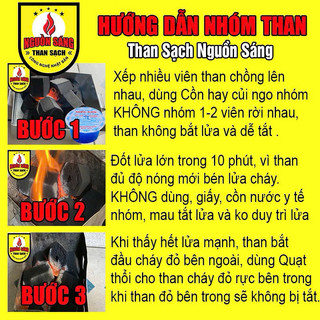 Than Gáo Dừa (10kg). Than Không Khói.