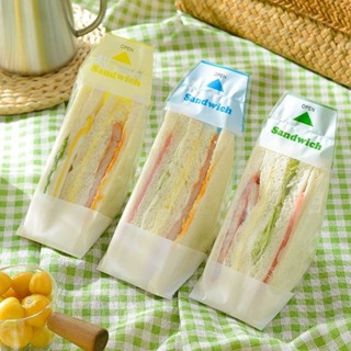 Túi tam giác đựng bánh mì sandwich size lớn 7.5cm, 6.5cm 95-100 tờ