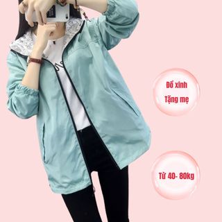 Áo gió nữ siêu xinh ( mặc được 2 mặt)