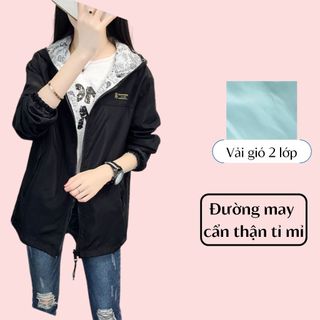 Áo gió nữ siêu xinh ( mặc được 2 mặt)