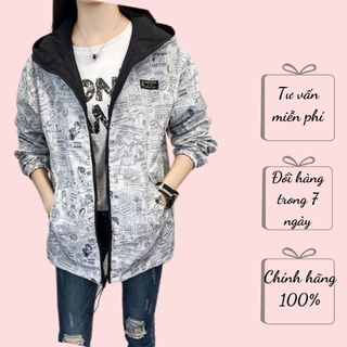 Áo gió nữ siêu xinh ( mặc được 2 mặt)