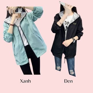 Áo gió nữ siêu xinh ( mặc được 2 mặt)