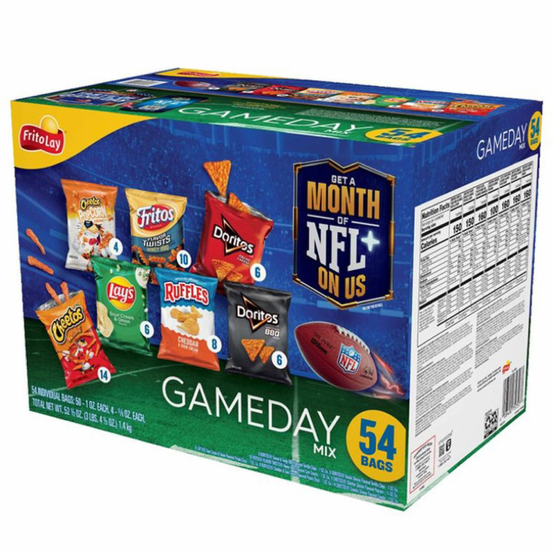 🍟🏉🏈🏟 THÙNG 30 - 54 GÓI BÁNH SNACK MIX 7 LOẠI CỦA MỸ FRITO LAY GET A MONTH OF NFL ON US GAMEDAY MIX 5