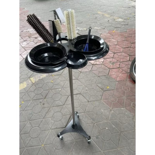 Xe đẩy thuốc nhuộm tóc  nhỏ gọn, kệ xe đẩy để thuốc uốn ép nhuộm tóc