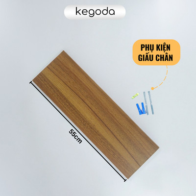 [Hỏa tốc] Kệ Treo Tường Trang Trí Dài 55cm, Rộng 15cm Thương Hiệu KEGODA, Tặng Kèm Phụ Kiện KT56