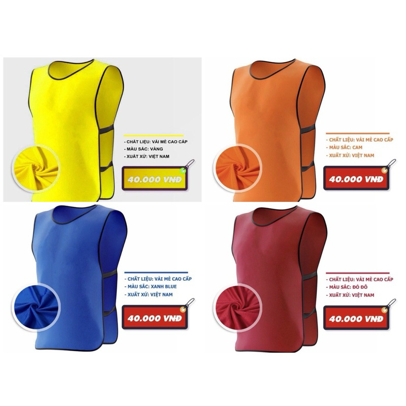 Áo đai, áo tập bóng đá , áo chia đội logo  , Áo bib , Áo dã ngoại