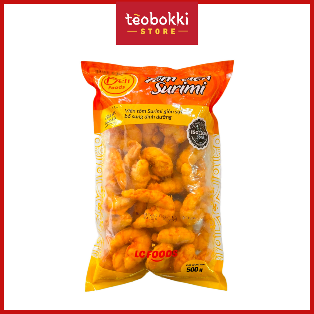 [SHIP HCM] Tôm định hình, tôm surimi, tôm viên Deli Foods 500g