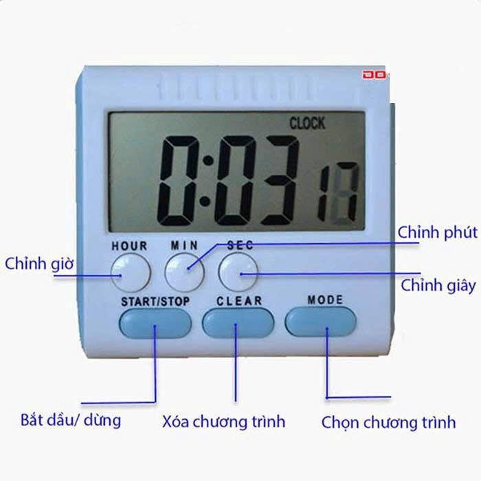 Đồng hồ bấm giờ đếm ngược mini v3