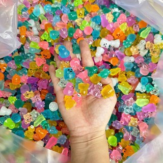 Combo 50 Charm Con Vật Phát Sáng Túi Mù Đồ Chơi 