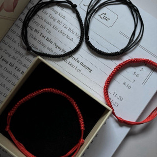 vòng đỏ đeo chân bản dày may mắn