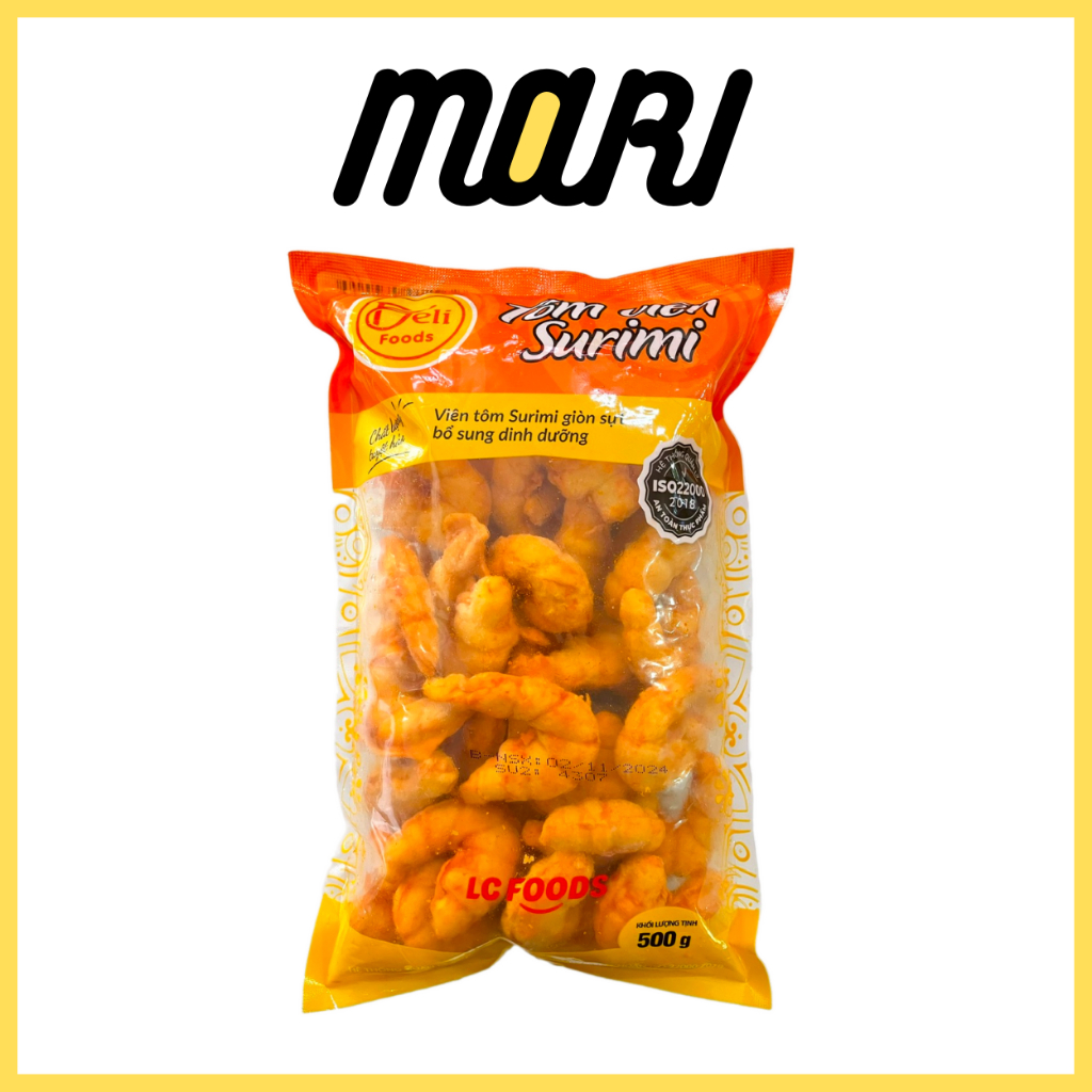 [SHIP HCM] Tôm định hình, tôm surimi, tôm viên Deli Foods 500g